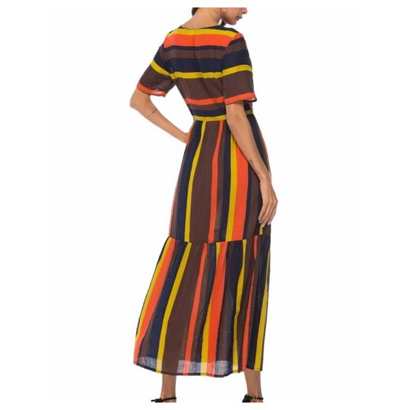➕Striped Ruffle Hem Maxi - Picture 3 of 6